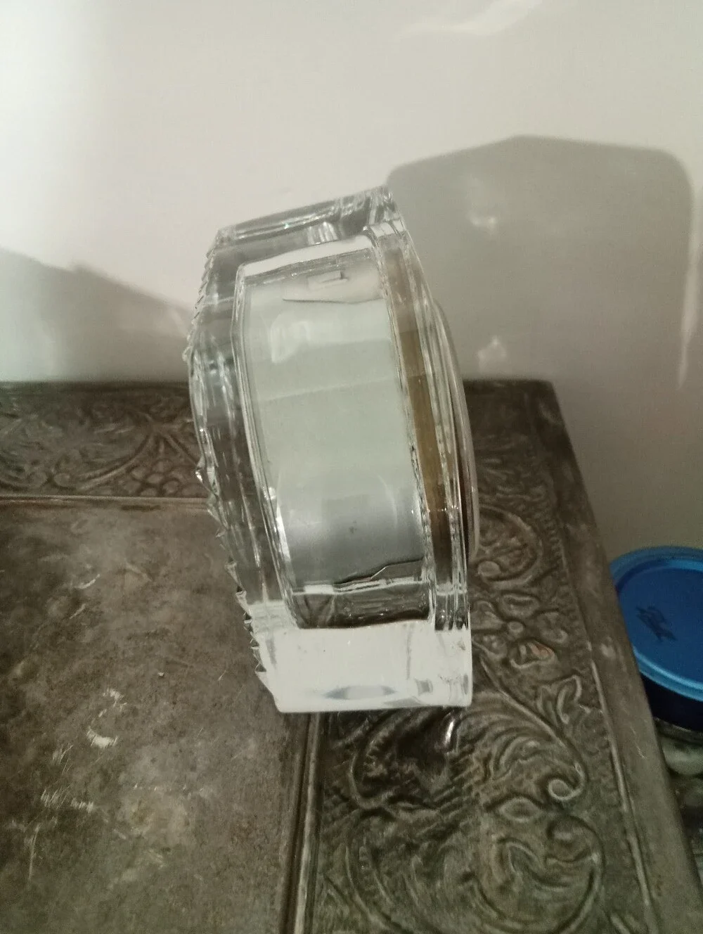 vintage Staiger Crystal Quartz Desk Table Clock - Working
